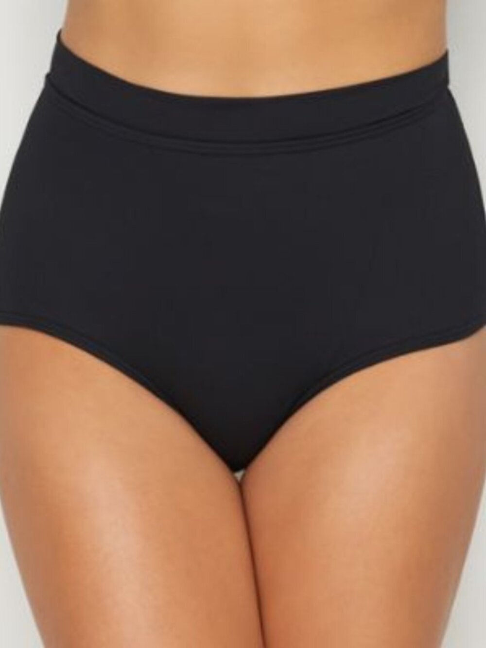 COCO REEF Classic Solids Empower High-Waisted Bottoms Cast/Black Swim Size S NWT